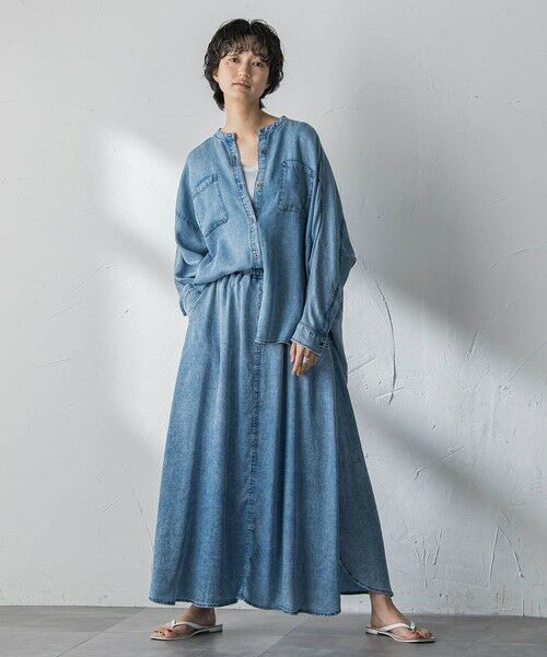 MAYSON GREY / メイソングレイ シャツ・ブラウス | ゆれるデニムドルマンシャツ | 詳細13