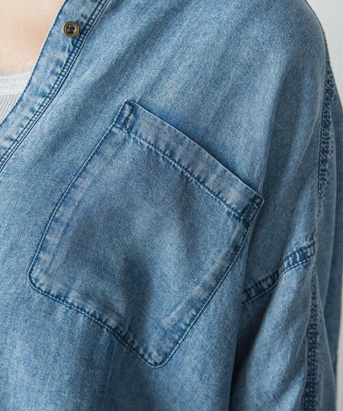 MAYSON GREY / メイソングレイ シャツ・ブラウス | ゆれるデニムドルマンシャツ | 詳細16