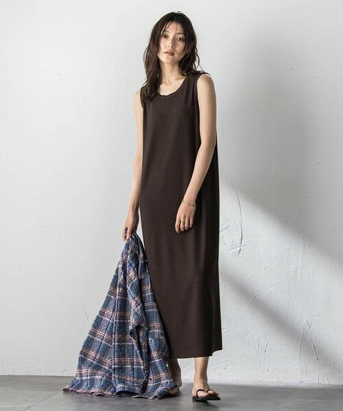 MAYSON GREY / メイソングレイ ロング・マキシ丈ワンピース | 叶えるカットタンクワンピース（ブラウン）