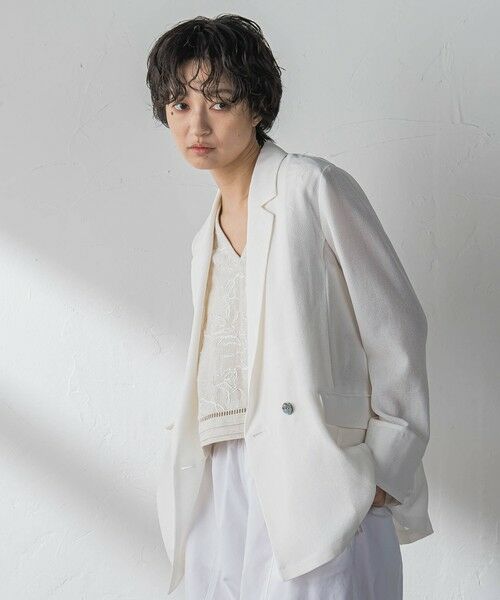 MAYSON GREY / メイソングレイ テーラードジャケット | ヴィンテージメッシュダブルブレストジャケット | 詳細2