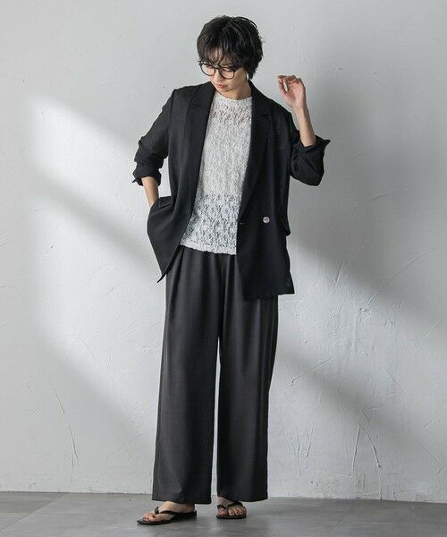 MAYSON GREY / メイソングレイ テーラードジャケット | ヴィンテージメッシュダブルブレストジャケット | 詳細12