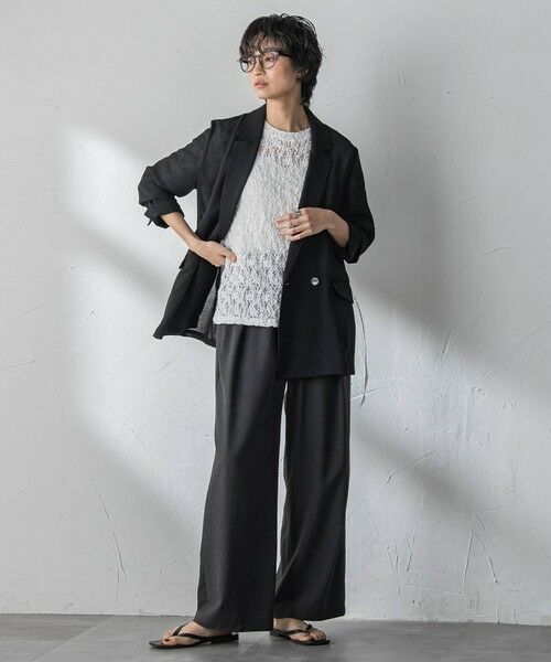 MAYSON GREY / メイソングレイ テーラードジャケット | ヴィンテージメッシュダブルブレストジャケット | 詳細13