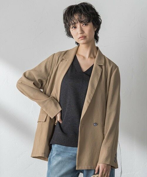 MAYSON GREY / メイソングレイ テーラードジャケット | ヴィンテージメッシュダブルブレストジャケット | 詳細17