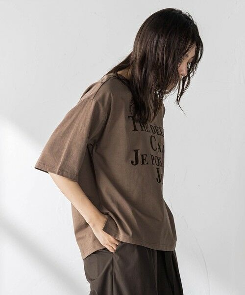 MAYSON GREY / メイソングレイ カットソー | ビンテージライクメッセージルーズTシャツ | 詳細2