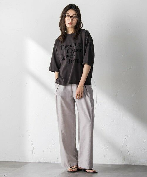 MAYSON GREY / メイソングレイ カットソー | ビンテージライクメッセージルーズTシャツ | 詳細25