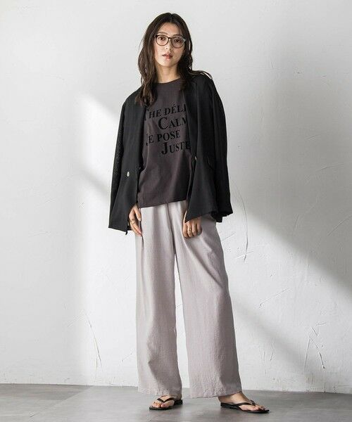 MAYSON GREY / メイソングレイ カットソー | ビンテージライクメッセージルーズTシャツ | 詳細29