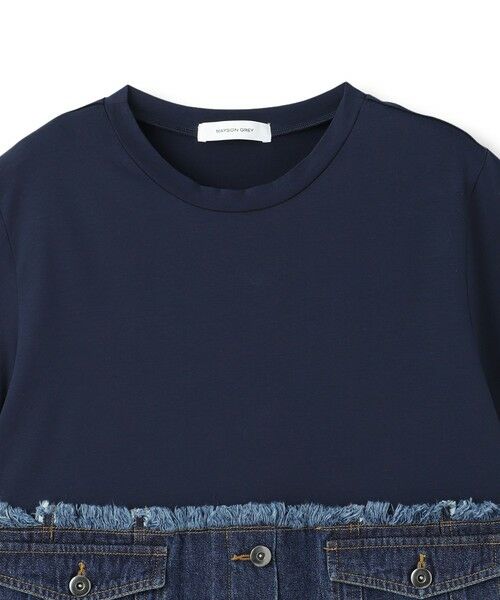 MAYSON GREY / メイソングレイ カットソー | デニムドッキングTシャツ | 詳細17