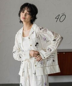 MAYSON GREY / メイソングレイ シャツ・ブラウス | 【40周年限定】パッチワーク刺繍オープンカラーシャツ