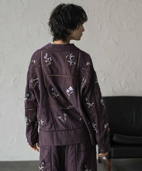 MAYSON GREY / メイソングレイ シャツ・ブラウス | 【40周年限定】パッチワーク刺繍オープンカラーシャツ | 詳細22