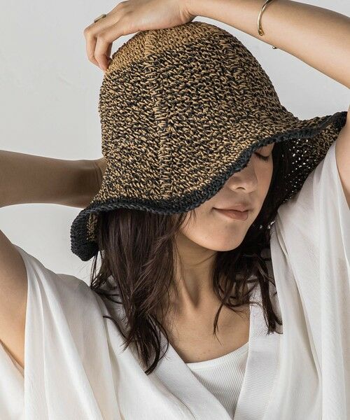 MAYSON GREY / メイソングレイ キャップ | ペーパークロシェハット（ブラック系その他）