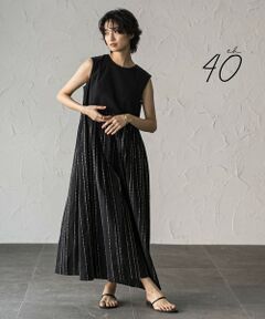 MAYSON GREY / メイソングレイ ロング・マキシ丈ワンピース | 【40周年限定】スパンコール刺繍ノースリーブワンピース