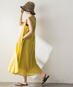 MAYSON GREY / メイソングレイ ロング・マキシ丈ワンピース | 綿ボイル前後2WAYノースリーブワンピース