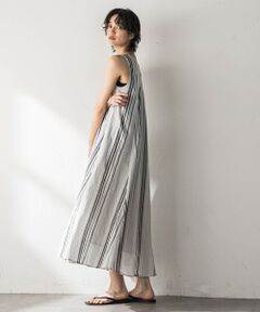MAYSON GREY / メイソングレイ ロング・マキシ丈ワンピース | 綿ボイル前後2WAYノースリーブワンピース