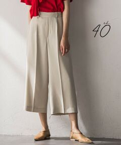 MAYSON GREY / メイソングレイ その他パンツ | 【40周年限定】復刻リネンライクイージークロップドワイドパンツ