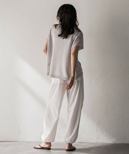 MAYSON GREY / メイソングレイ ニット・セーター | ペーパーヤーンフレンチスリーブプルオーバー | 詳細16