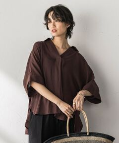 MAYSON GREY / メイソングレイ シャツ・ブラウス | 麻調シアーBACKタックスキッパーブラウス