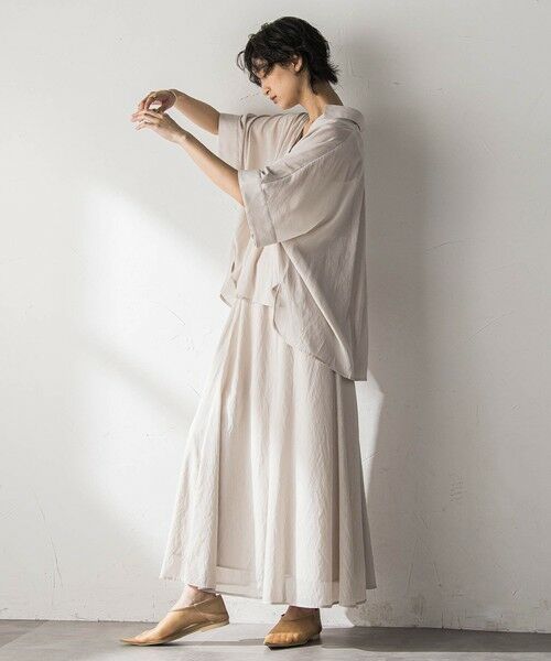 MAYSON GREY / メイソングレイ シャツ・ブラウス | 麻調シアーBACKタックスキッパーブラウス | 詳細24