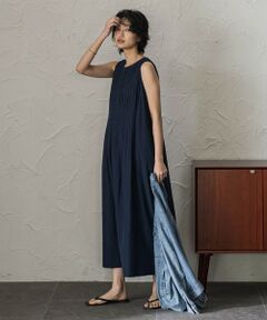 MAYSON GREY / メイソングレイ ロング・マキシ丈ワンピース | エアリーボイルタックノースリーブワンピース
