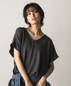 MAYSON GREY / メイソングレイ カットソー | とろみジャージーVネックプルオーバー≪セットアップ対応≫