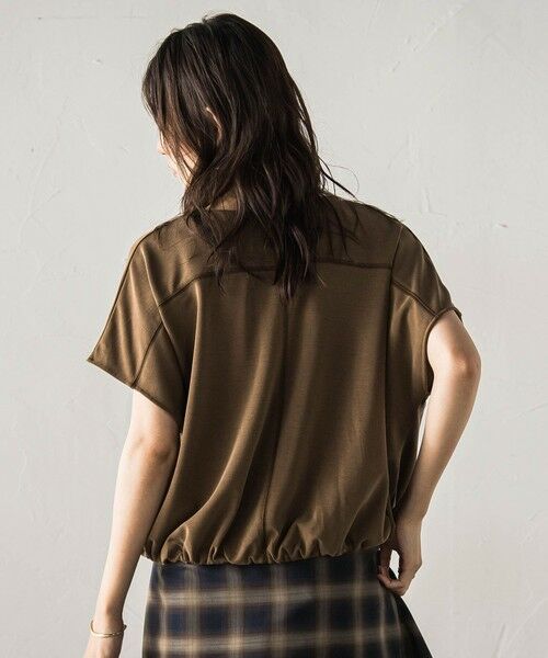 MAYSON GREY / メイソングレイ カットソー | とろみジャージーVネックプルオーバー≪セットアップ対応≫ | 詳細18