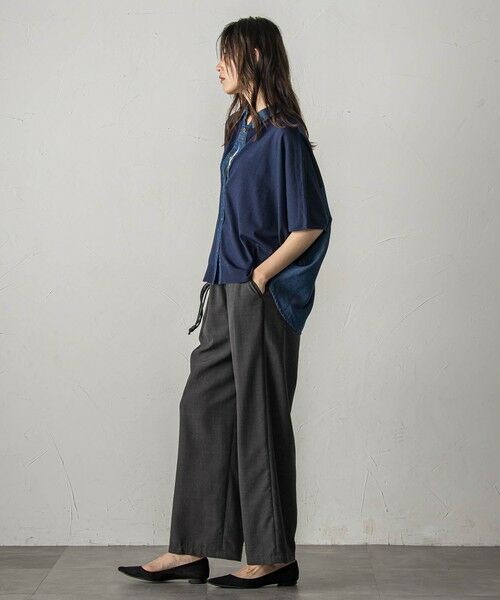 MAYSON GREY / メイソングレイ カーディガン・ボレロ | デニムレイヤード風ドルマンニットカーディガン | 詳細5