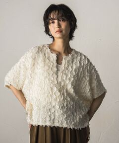 MAYSON GREY / メイソングレイ シャツ・ブラウス | ジャガードフリンジスキッパーブラウス