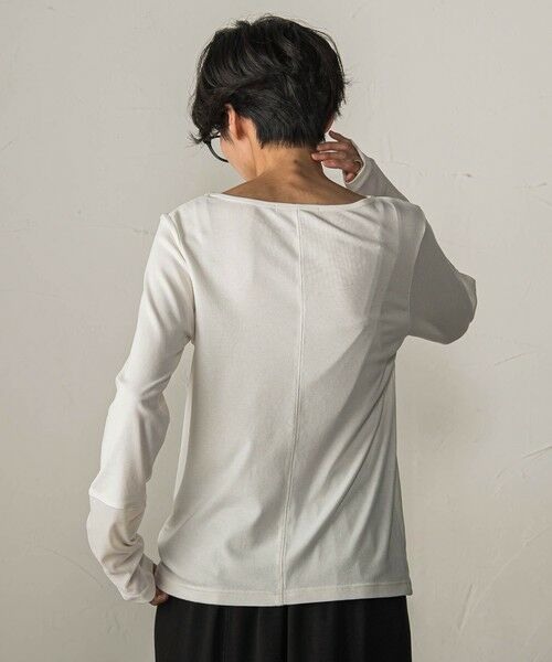 MAYSON GREY / メイソングレイ カットソー | ベロアカフスロングTシャツ | 詳細2