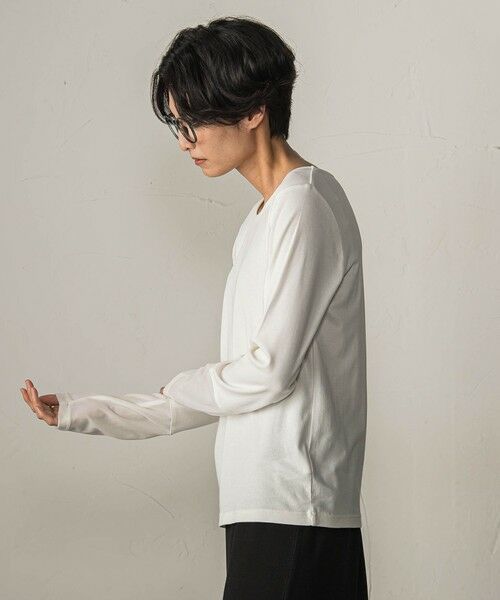 MAYSON GREY / メイソングレイ カットソー | ベロアカフスロングTシャツ | 詳細3
