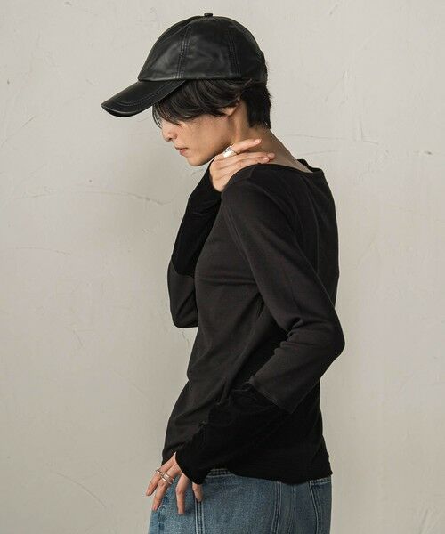 MAYSON GREY / メイソングレイ カットソー | ベロアカフスロングTシャツ | 詳細18