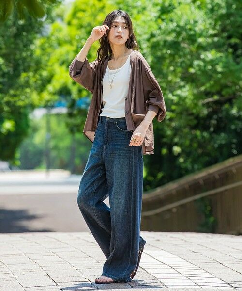 MAYSON GREY / メイソングレイ デニムパンツ | センタープレスデニムワイドパンツ | 詳細26
