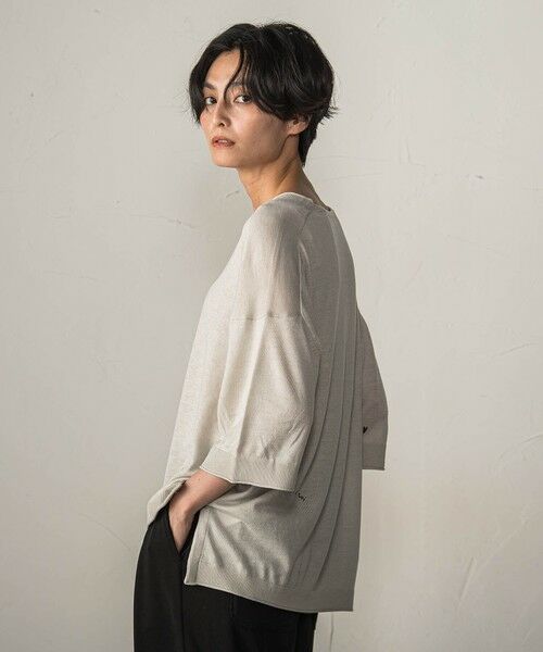 MAYSON GREY / メイソングレイ ニット・セーター | 【40周年限定】メッセージ刺繍Vネックニットプルオーバー | 詳細13