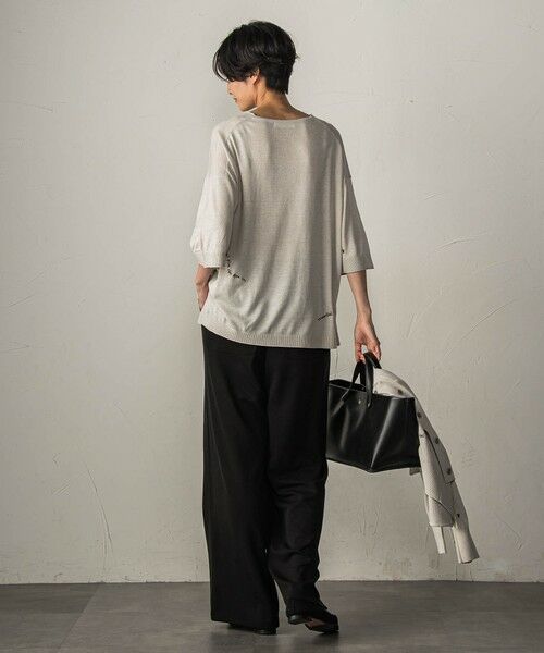MAYSON GREY / メイソングレイ ニット・セーター | 【40周年限定】メッセージ刺繍Vネックニットプルオーバー | 詳細16