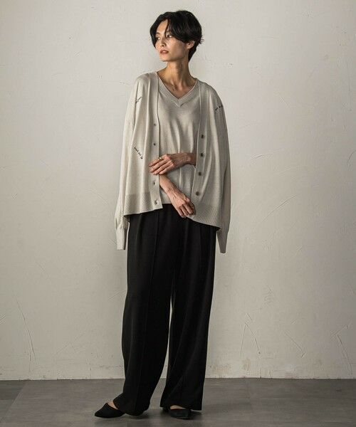 MAYSON GREY / メイソングレイ ニット・セーター | 【40周年限定】メッセージ刺繍Vネックニットプルオーバー | 詳細18