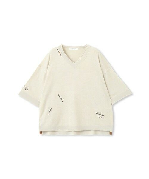 MAYSON GREY / メイソングレイ ニット・セーター | 【40周年限定】メッセージ刺繍Vネックニットプルオーバー | 詳細26