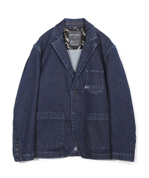 MEN'S BIGI/メンズビギ 【DENHAM/デンハム】別注 デニムテーラードジャケット インディゴブルー 3 MEN'S BIGI/メンズビギ 【DENHAM/デンハム】別注 デニムテーラードジャケット インディゴブルー 3