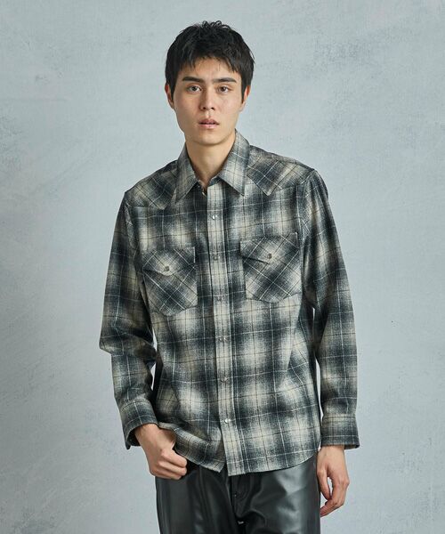 MEN'S BIGI/メンズビギ 【PENDLETON/ペンドルトン】別注オンブレチェックシャツ ブラック 2 MEN'S BIGI/メンズビギ 【PENDLETON/ペンドルトン】別注オンブレチェックシャツ ブラック 2