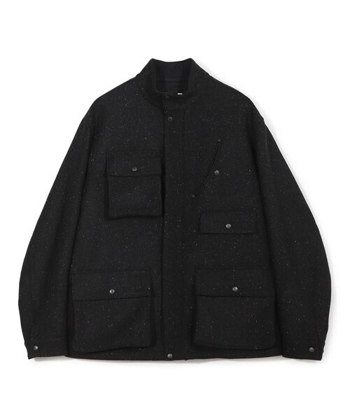 MEN'S BIGI/メンズビギ 【50th Anniv. 菊池武夫】HARRIS TWEED COLOR NEP BLOUSON ブラック 3 MEN'S BIGI/メンズビギ 【50th Anniv. 菊池武夫】HARRIS TWEED COLOR NEP BLOUSON ブラック 3