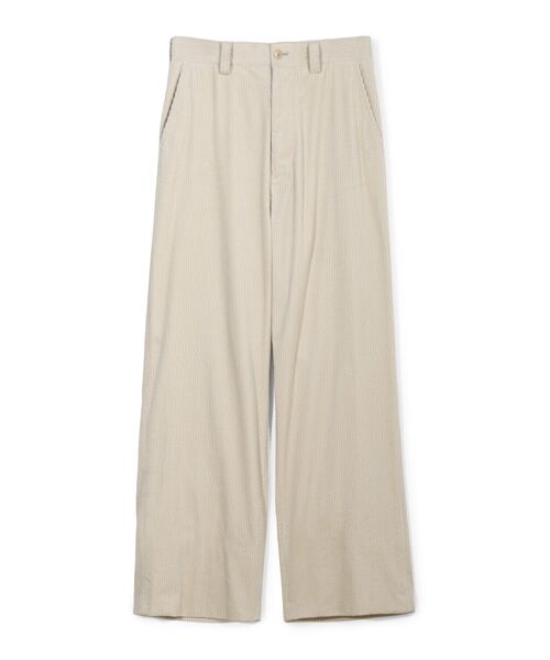 MEN'S BIGI/メンズビギ 【50th Anniv. 菊池武夫】COTTON CORDUROY WIDE PANTS オフホワイト 2 MEN'S BIGI/メンズビギ 【50th Anniv. 菊池武夫】COTTON CORDUROY WIDE PANTS オフホワイト 2