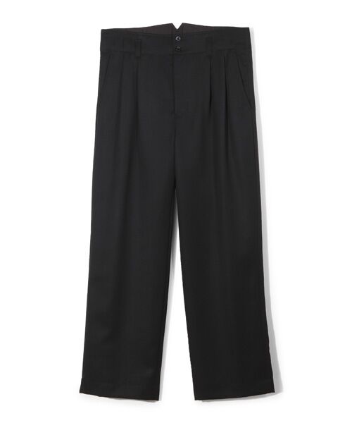 MEN'S BIGI/メンズビギ 【50th Anniv. 中田 慎介】WOOL SERGE WIDE PANTS ブラック 1 MEN'S BIGI/メンズビギ 【50th Anniv. 中田 慎介】WOOL SERGE WIDE PANTS ブラック 1