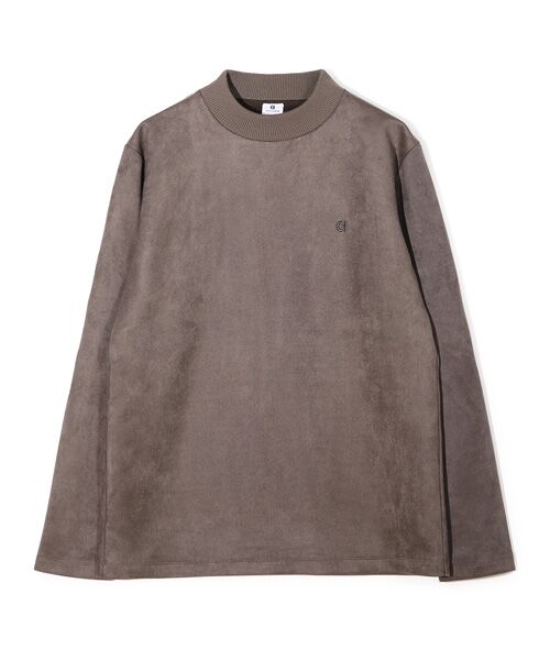 MEN'S BIGI/メンズビギ 【COLE HAAN/コール ハーン】別注スエードタッチモックネックロングTシャツ チャコールグレー 4 MEN'S BIGI/メンズビギ 【COLE HAAN/コール ハーン】別注スエードタッチモックネックロングTシャツ チャコールグレー 4