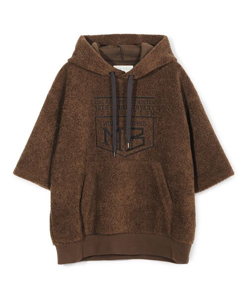 MEN'S BIGI/メンズビギ 【50th Anniv. 菊池武夫】WOOL BOA HOODIE ブラウン 3 MEN'S BIGI/メンズビギ 【50th Anniv. 菊池武夫】WOOL BOA HOODIE ブラウン 3