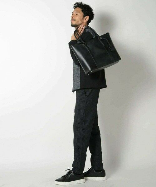 MEN'S BIGI / メンズビギ トートバッグ | 【SEEKER/シーカー】別注ムラレザー2wayトート&ショルダーバッグ | 詳細2