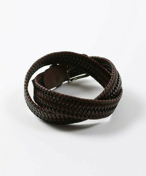 MEN'S BIGI / メンズビギ ベルト・サスペンダー | 【DOMODOSSOLA】レザーメッシュプレーンベルト | 詳細4