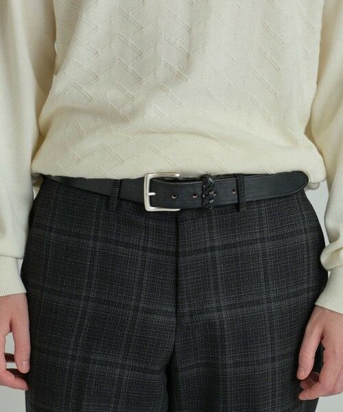 MEN'S BIGI / メンズビギ ベルト・サスペンダー | 【Haddon&Jones/ハッドンアンドジョーンズ】別注メッシュループレザーベルト | 詳細1