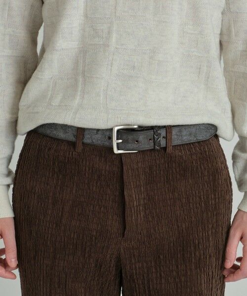 MEN'S BIGI / メンズビギ ベルト・サスペンダー | 【Haddon&Jones/ハッドンアンドジョーンズ】別注メッシュループレザーベルト | 詳細3