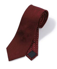 MEN'S BIGI / メンズビギ ネクタイ | シャドーペイズリー×ドット柄シルクネクタイ