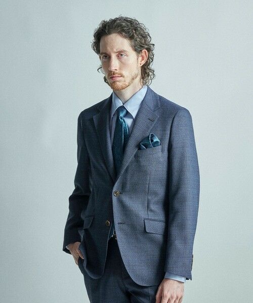 MEN'S BIGI / メンズビギ ネクタイ | シャドーペイズリー×ドット柄シルクネクタイ | 詳細5