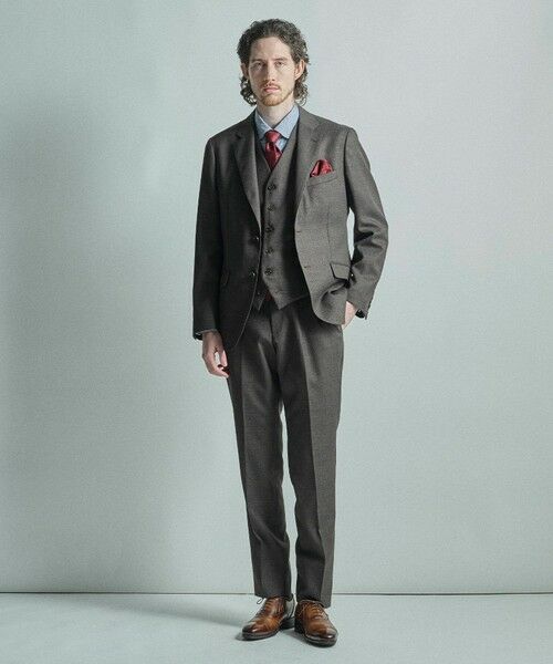 MEN'S BIGI / メンズビギ ネクタイ | シャドーペイズリー×ドット柄シルクネクタイ | 詳細11