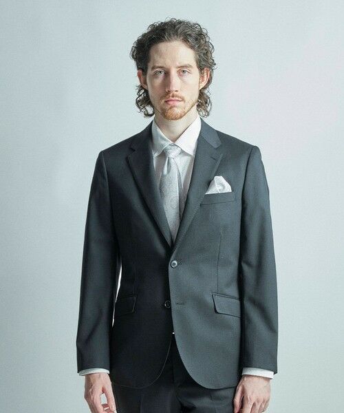 MEN'S BIGI / メンズビギ ネクタイ | シャドーペイズリー×ドット柄シルクネクタイ | 詳細13