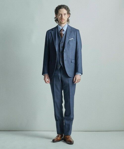 MEN'S BIGI / メンズビギ ネクタイ | チェック×ドット柄シルクネクタイ | 詳細3